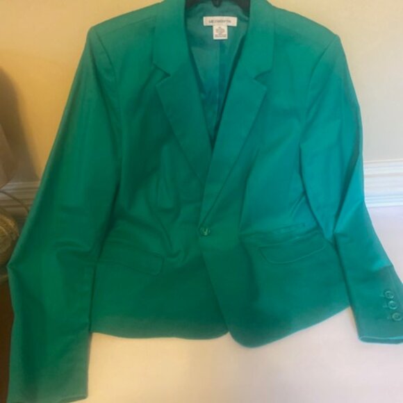 Liz Claiborne Green Blazer/Jacket, size XL - Picture 2 of 5